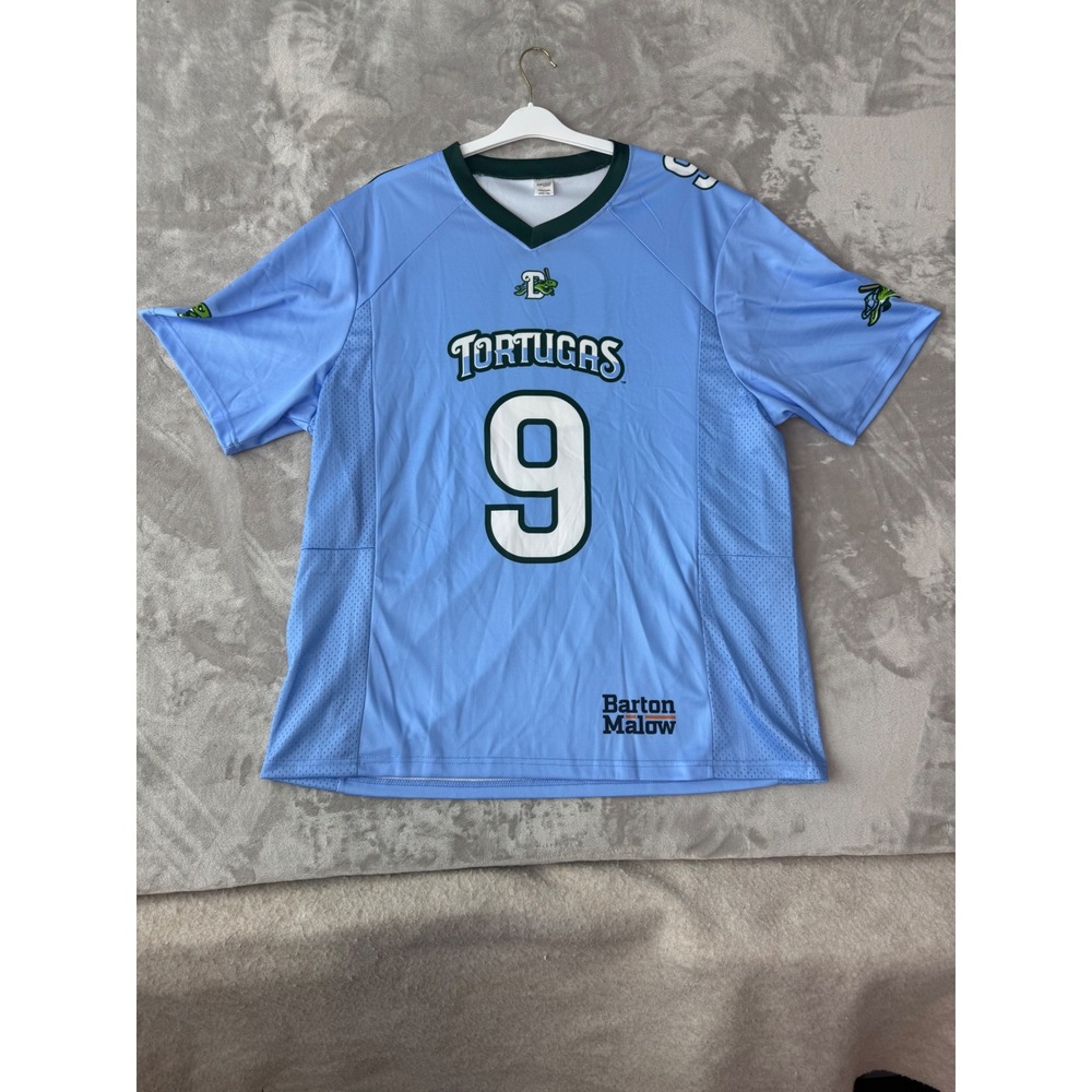 Success Brands Daytona Tortugas MiLB Baseball Jersey Blue Green Mens XXL #9